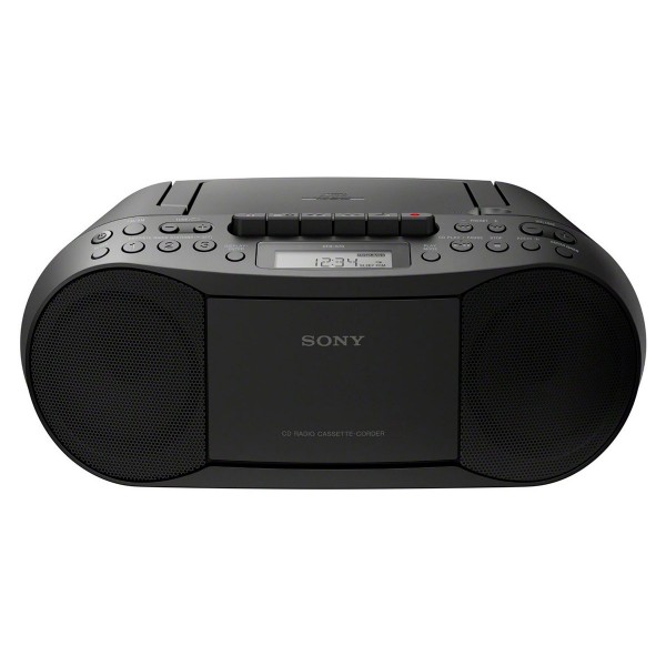 Sony cfds70b negro radio cassette con cd y sintonizador am/fm
